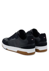 TOMMY HILFIGER - Tommy Hilfiger Sneakersy Th Basket Better Mix FM0FM05520 Czarny. Kolor: czarny. Materiał: skóra #3
