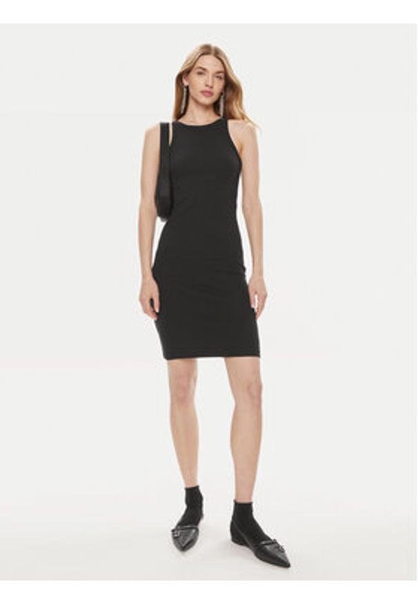 Vero Moda Sukienka codzienna Chloe 10306898 Czarny Tight Fit. Okazja: na co dzień. Kolor: czarny. Materiał: bawełna. Typ sukienki: proste. Styl: casual