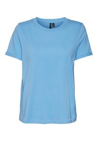 Vero Moda T-Shirt Paula 10243889 Niebieski Regular Fit. Kolor: niebieski. Materiał: bawełna #3