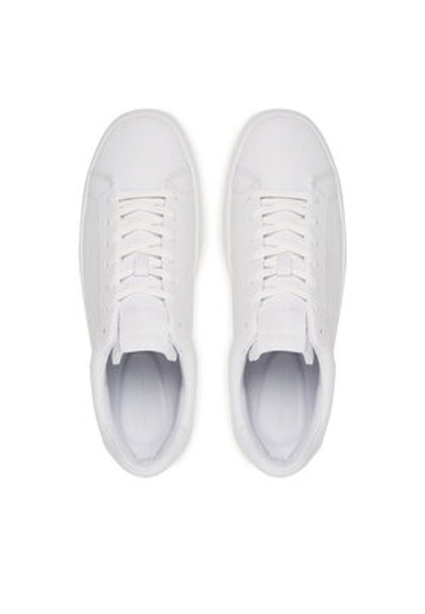 TOMMY HILFIGER - Tommy Hilfiger Sneakersy Premium Dress Cupsole FM0FM05572 Biały. Kolor: biały. Materiał: skóra