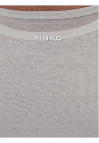 Pinko - PINKO Bluzka 104653 A2CL Szary Regular Fit. Kolor: szary. Materiał: bawełna
