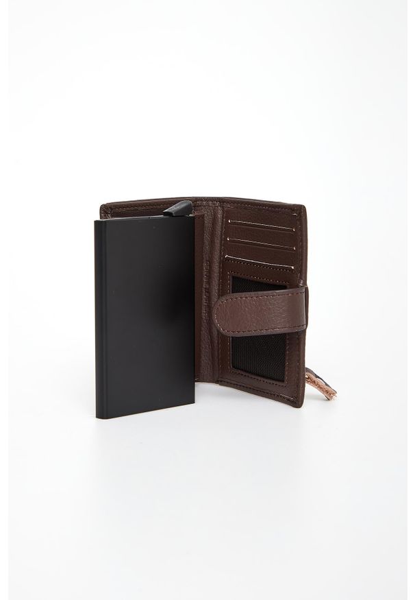 Aeronautica Militare - Komplet portfel + brelok męski skórzany AERONAUTICA MILITARE. Materiał: skóra