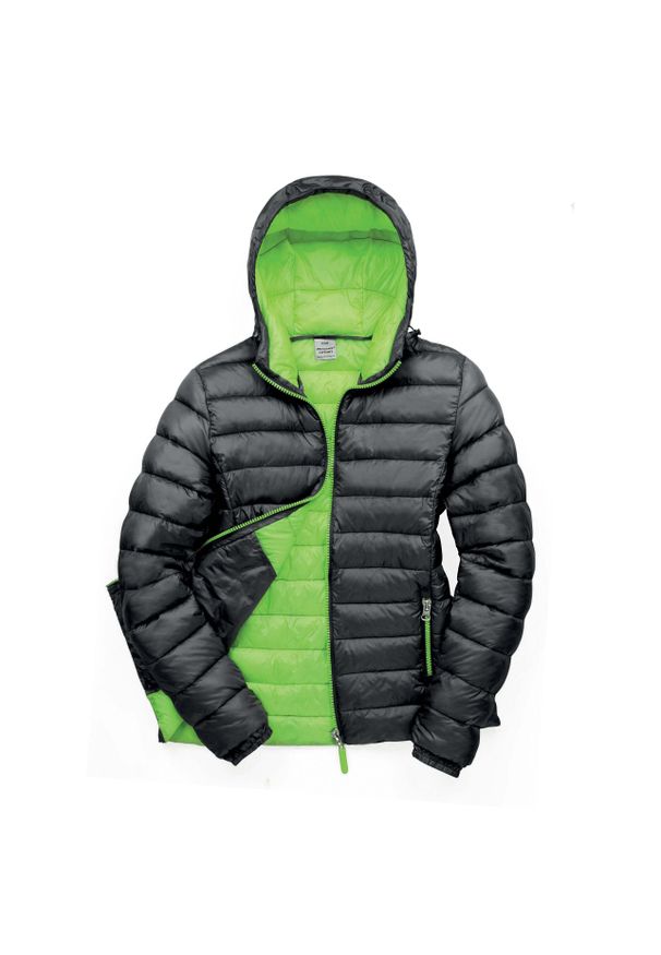 RESULT - Damska kurtka puchowa Result Snowbird. Kolor: wielokolorowy, czarny, zielony. Materiał: puch. Sezon: zima