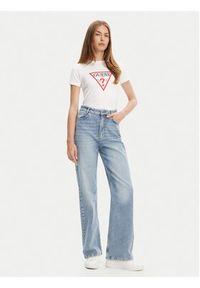 Guess Jeans T-Shirt W4YI04 J1314 Biały Regular Fit. Kolor: biały. Materiał: bawełna #3