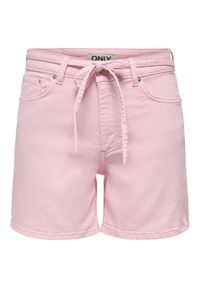 only - ONLY Szorty jeansowe Gianna 15370663 Różowy Regular Fit. Kolor: różowy. Materiał: bawełna #1