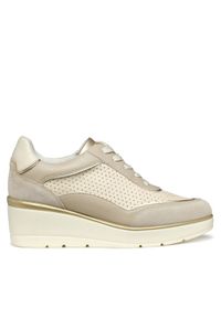 Geox Sneakersy D Ilde D55RAB 05422 C5AH6 Beżowy. Kolor: beżowy. Materiał: skóra #1