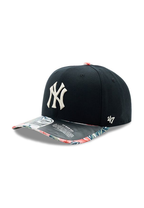 47 Brand Czapka z daszkiem MLB New York Yankees Coastal Floral Snap 47 MVP DP B-CFLDP17GWP-BK Czarny. Kolor: czarny. Materiał: materiał