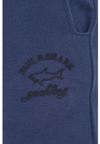 PAUL & SHARK - Paul&Shark spodnie męskie z nadrukiem. Kolor: niebieski. Materiał: dzianina. Wzór: nadruk