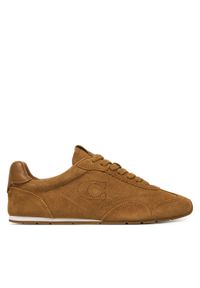 Coach Sneakersy CCN30 Brązowy. Kolor: brązowy. Materiał: skóra, zamsz #1