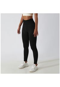 Intica - Legginsy treningowe modelujące sylwetkę z wysokim stanem Gulli. Stan: podwyższony. Kolor: brązowy. Materiał: tkanina. Sport: fitness #6