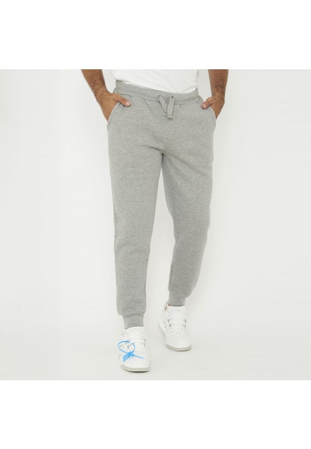 LEGEA - Wygodne spodnie sportowe SOFIA oversize szare. Kolor: szary. Sport: fitness