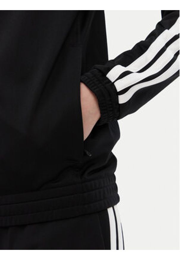 Adidas - adidas Bluza Tricot 3-Stripes JC8889 Czarny Regular Fit. Kolor: czarny. Materiał: syntetyk