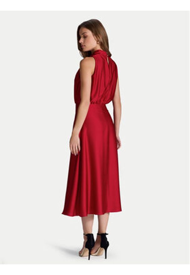 Swing Sukienka koktajlowa 5AI13700 Czerwony Regular Fit. Kolor: czerwony. Materiał: syntetyk. Styl: wizytowy