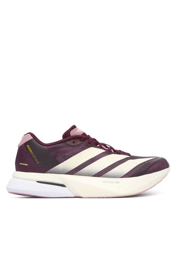 Adidas - adidas Buty do biegania adizero Boston 13 Shoes KH8868 Bordowy. Kolor: czerwony. Materiał: materiał