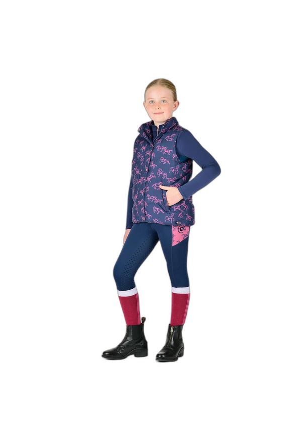 DUBLIN - Kamizelka jeździecka dla dzieci Dublin Patrice Everyday. Kolor: niebieski. Materiał: puch. Styl: młodzieżowy