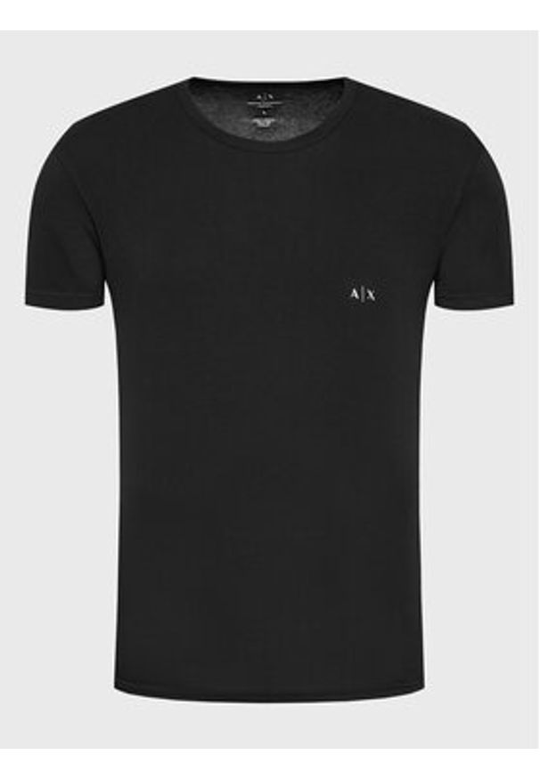 Armani Exchange Komplet t-shirtów 956005 CC282 07320 Czarny Slim Fit. Kolor: czarny. Materiał: bawełna