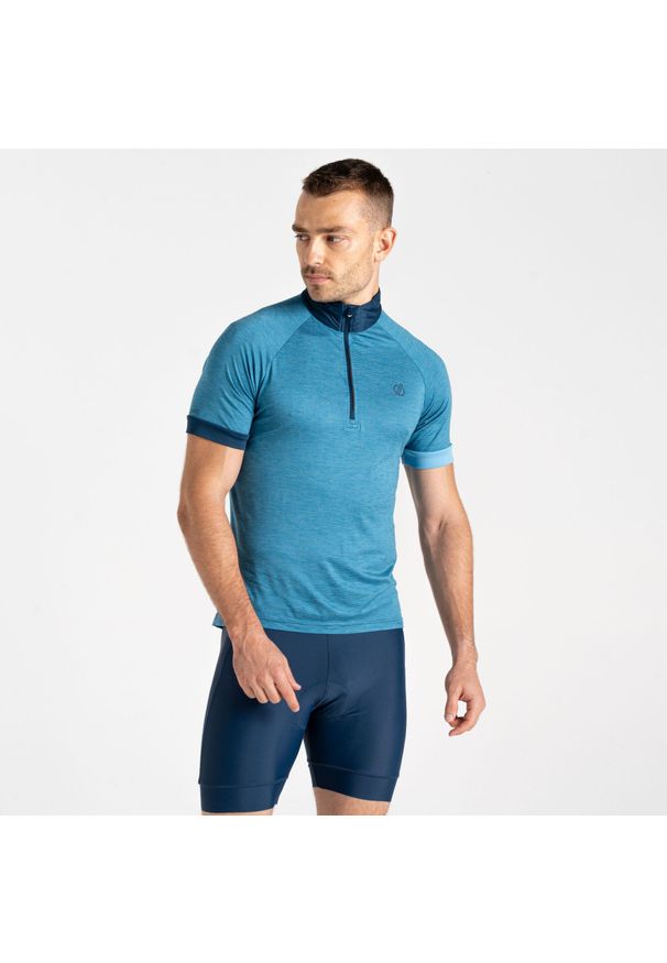 DARE 2B - Pedal It Out Out męska koszulka rowerowa. Kolor: niebieski, turkusowy, wielokolorowy. Sport: turystyka piesza