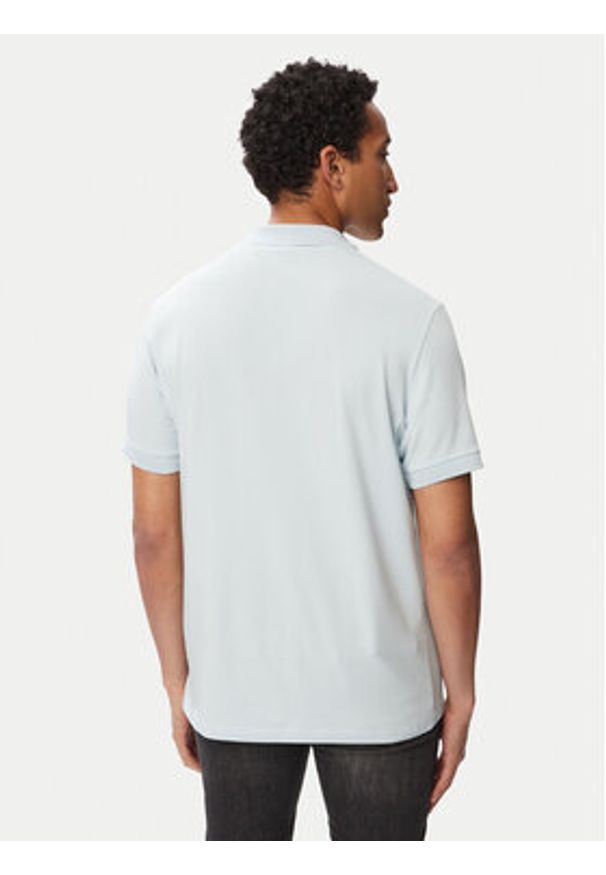 Karl Lagerfeld - KARL LAGERFELD Polo 745780 563235 Niebieski jasny Regular Fit. Typ kołnierza: polo. Kolor: niebieski. Materiał: bawełna
