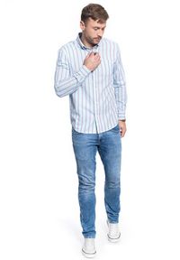 Wrangler - KOSZULA MĘSKA WRANGLER LS 1PKT BUTTON DOWN CERULEAN BLUE W5A34SXVT 112130013. Typ kołnierza: button down #7