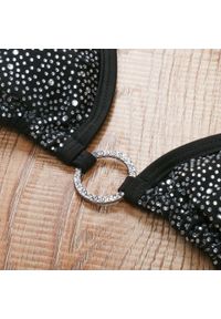 Intica - Bikini z cyrkoniami na plażę z regulowanymi ramiączkami Sivan. Kolor: żółty. Materiał: materiał. Wzór: aplikacja #5