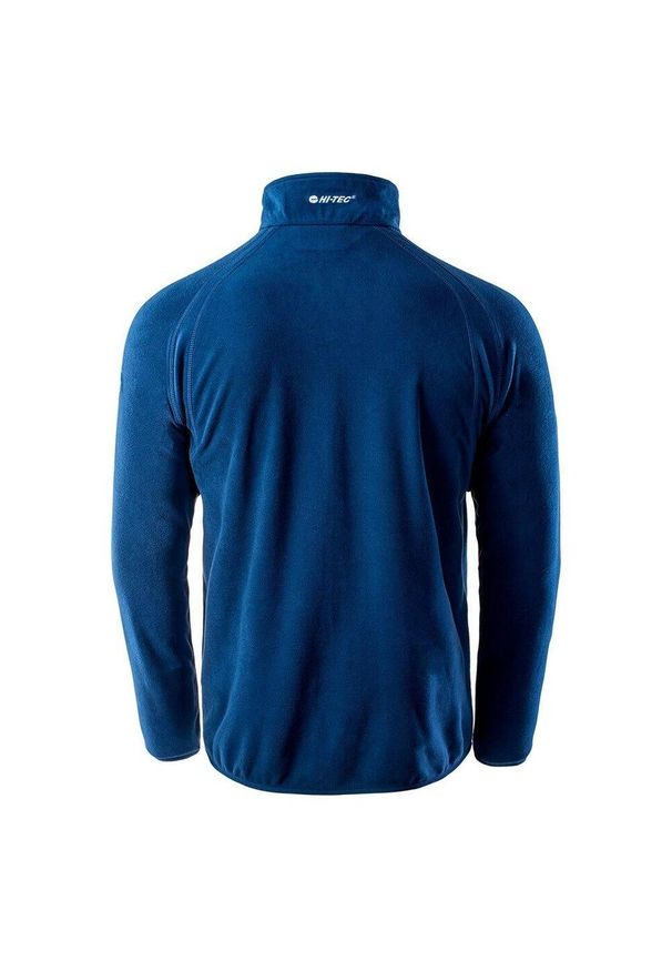 Hi-tec - Polar męski Camolin. Kolor: niebieski. Materiał: polar. Sezon: zima. Sport: turystyka piesza