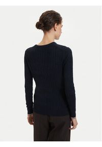 Beverly Hills Polo Club Sweter P-SS26W-M537390 Granatowy Regular Fit. Typ kołnierza: polo. Kolor: niebieski. Materiał: bawełna #3