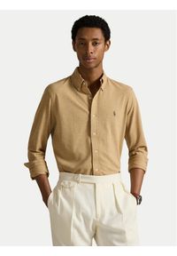 Polo Ralph Lauren Koszula 710654408115 Beżowy Regular Fit. Typ kołnierza: polo. Kolor: beżowy. Materiał: bawełna