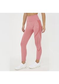 LEGEA - legginsy fitness damskie leslie ciemnoróżowe. Stan: podwyższony. Kolor: różowy. Materiał: nylon, elastan. Sport: fitness #1