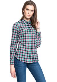 Wrangler - WRANGLER LS WESTERN SHIRT DAMSKA KOSZULA W KRATĘ DŁUGI RĘKAW BLACK W5Z1OR100. Długość rękawa: długi rękaw. Długość: długie #3