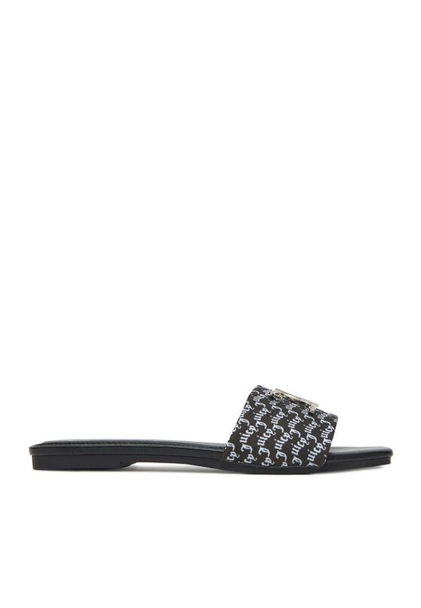 Juicy Couture Klapki HY24111-1 Czarny. Kolor: czarny. Materiał: materiał