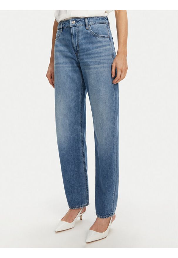 BOSS Jeansy Daelya 50538602 Niebieski Relaxed Fit. Kolor: niebieski