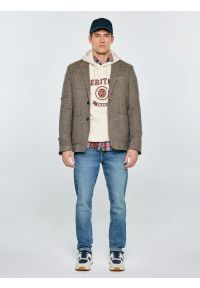 Big-Star - Sneakersy męskie granatowe TT174197 403. Okazja: na co dzień. Nosek buta: okrągły. Zapięcie: sznurówki. Kolor: niebieski. Materiał: jeans, syntetyk, materiał. Wzór: aplikacja #6