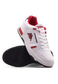 Buty sportowe do chodzenia męskie Kappa YELDES. Okazja: na co dzień. Kolor: biały, czerwony, wielokolorowy. Materiał: skóra. Sport: turystyka piesza