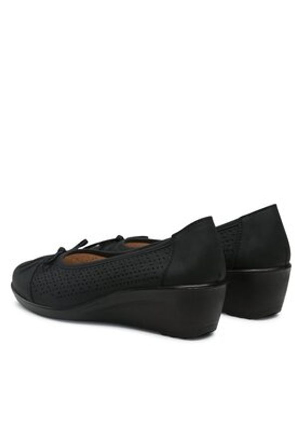 Clara Barson Czółenka JBZI-0511-15 Czarny. Kolor: czarny. Materiał: skóra
