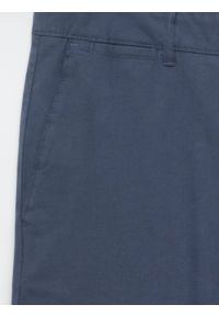 Big-Star - Spodnie męskie chinosy niebieskie Erhati 401. Kolor: niebieski. Materiał: tkanina, len, materiał. Wzór: nadruk, haft. Sezon: wiosna, jesień, lato. Styl: klasyczny #2