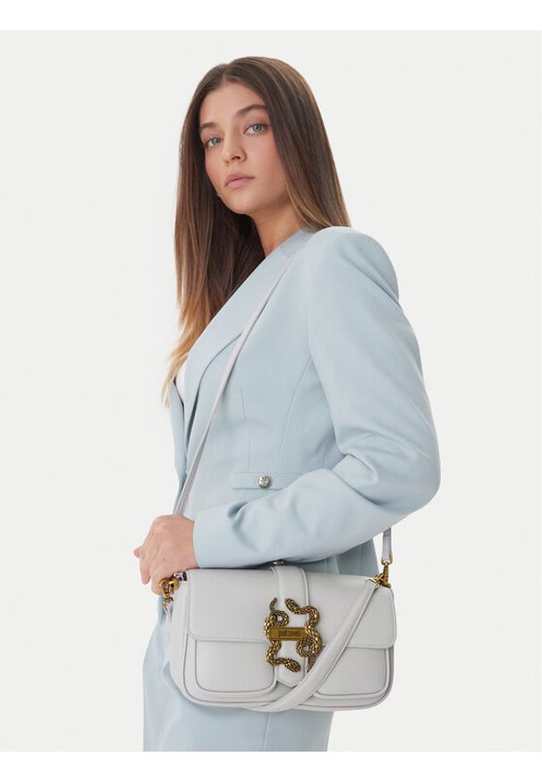 Just Cavalli Torebka 80RA4BA2 ZSA89 Szary. Kolor: szary. Materiał: skórzane