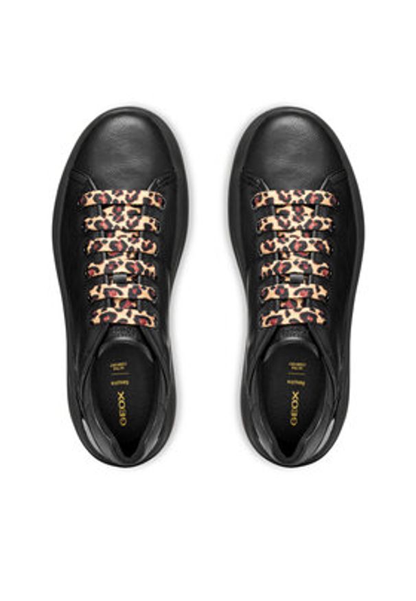 Geox Sneakersy D Spherica Ecub-2 D56WVD 05402 C9999 Czarny. Kolor: czarny. Materiał: skóra