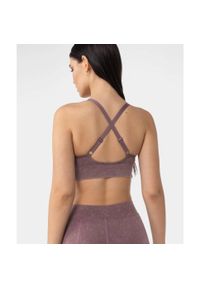 Biustonosz Carpatree Marble Story bezszwowy różowy. Kolor: różowy. Materiał: materiał. Sport: joga i pilates, fitness #2