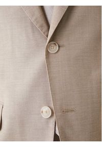 BOSS Garnitur Huge 50557273 Beżowy Regular Fit. Kolor: beżowy. Materiał: wełna #10