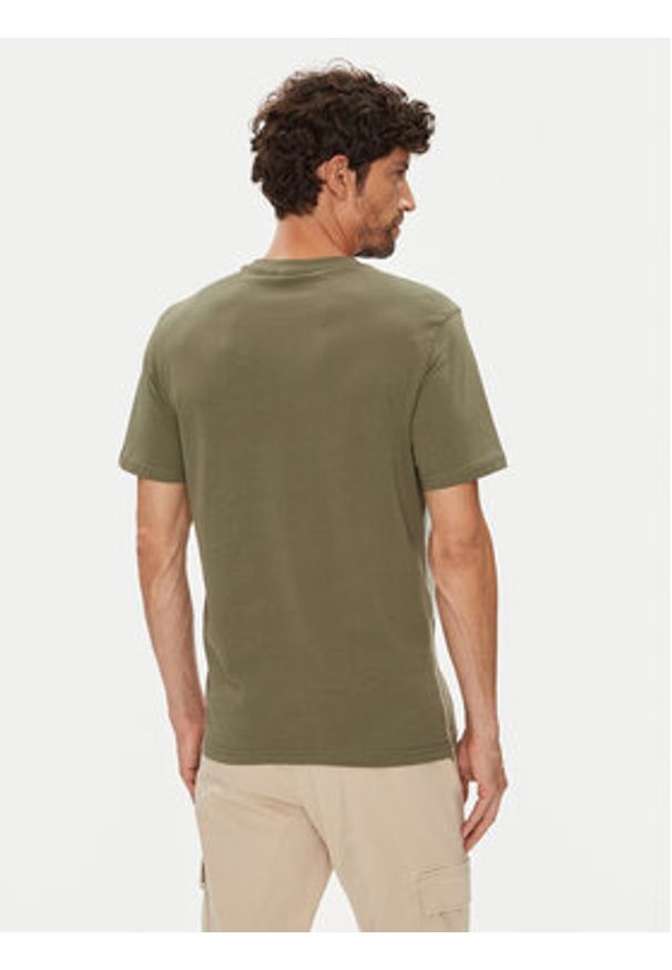 Napapijri T-Shirt S-Aylmer NP0A4HTO Zielony Regular Fit. Kolor: zielony. Materiał: bawełna