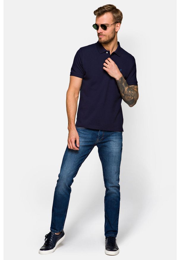 Lancerto - Jeansy Niebieskie Stamford 2 Slim. Kolor: niebieski. Wzór: haft. Styl: vintage