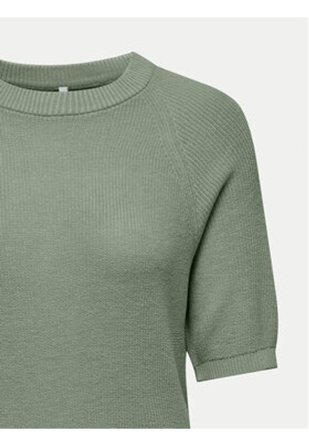only - ONLY Sweter Lecia 15339541 Zielony Regular Fit. Kolor: zielony. Materiał: wiskoza