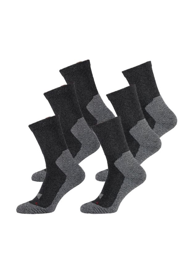 XTREME SOCKSWEAR - Skarpetki turystyczne Xtreme 6-pack Multi Antracyt. Kolor: szary, wielokolorowy, brązowy. Sport: turystyka piesza
