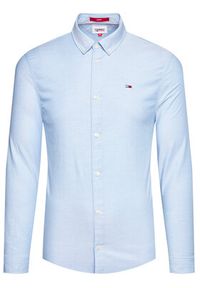 Tommy Jeans Koszula Stretch Oxford DM0DM09594 Niebieski Slim Fit. Kolor: niebieski. Materiał: bawełna #3