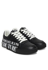 Versace Jeans Couture Sneakersy 80YA3SJ5 Czarny. Kolor: czarny. Materiał: skóra #5