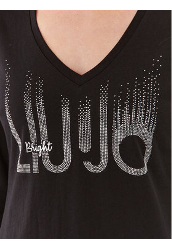 Liu Jo Bluzka MF3269 J5923 Czarny Regular Fit. Kolor: czarny. Materiał: bawełna