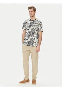 TOMMY HILFIGER - Tommy Hilfiger Spodnie materiałowe Harlem MW0MW38801 Beżowy Slim Fit. Kolor: beżowy. Materiał: len