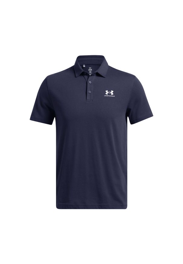 Polo Under Armour Icon. Typ kołnierza: polo. Kolor: biały, niebieski, wielokolorowy. Styl: elegancki, sportowy