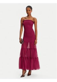 BARDOT Sukienka letnia Azura Strapless 59882DB Różowy Slim Fit. Kolor: różowy. Materiał: syntetyk. Sezon: lato