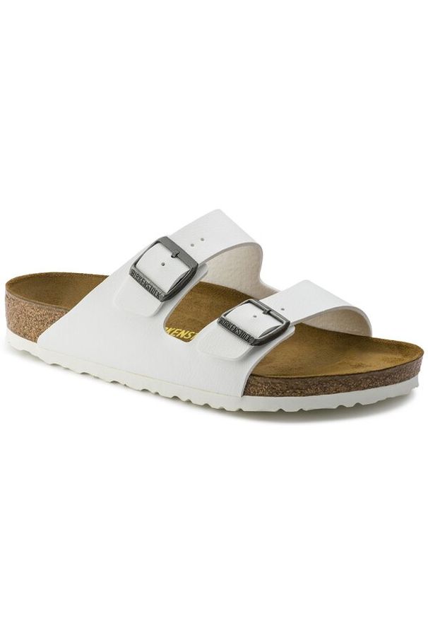 Birkenstock - Klapki damskie BIRKENSTOCK ARIZONA. Okazja: na spacer, na co dzień, do pracy. Kolor: biały. Styl: casual